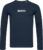 FitProWear Crewneck / Shirt lange mouwen Heren – Donkerblauw – Maat L -Slim Fit Shirt – Sweater – T-Shirt met lange mouwen – T-Shirt Slim Fit – Crewneck heren – Crewneck Slim-Fit