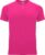 Fluorescent Donkerroze unisex sportshirt korte mouwen Bahrain merk Roly maat XXL