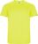 Fluorescent Geel unisex ECO sportshirt korte mouwen ‘Imola’ merk Roly maat S