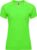 Fluorescent Groen dames sportshirt korte mouwen Bahrain merk Roly maat XL