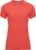 Fluorescent Koraalroze dames sportshirt korte mouwen Bahrain merk Roly maat L