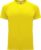 Geel unisex sportshirt korte mouwen Bahrain merk Roly maat S