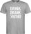 Grijs Fun T-Shirt met “ Drink. Drank, Drunk “ print Wit Size S