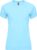 Hemelblauw dames sportshirt korte mouwen Bahrain merk Roly maat L