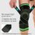 Inuk® Knieband Brace Groen met Straps – Maat S – Operatieherstel – Sportondersteuning – Extra banden voor comfort en solide gevoel – Steun bij skien of hockey – Stelbare strap