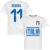 Italië Berardi 11 Team T-Shirt – Wit – S