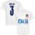 Italië Chiellini 3 Team T-shirt – Wit – 5XL