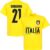 Italië Donnarumma 21 Team T-shirt – Geel – L