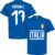 Italië Immobile 17 Team T-Shirt – Blauw – 3XL