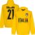 Italië Squadra Azzurra Donnarumma Hoodie – Geel – M