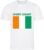 Ivoorkust – Ivory Coast – T-shirt Wit – Voetbalshirt – Maat: 146/152 (L) – 11-12 jaar – Landen shirts