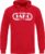 Jako Retro Sweater Met Kap Heren – Rood | Maat: 3XL