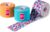 Just Tape It – Kinesiotape set – 3 rollen kinesiologie tape – Oranje, Blauw & Graphic Shuffle patroon – 5cm x 5m