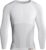 Knap’man Pro Performance Baselayer Shirt voor Heren | Baselayer Compressieshirt | Lange mouwen | Wit | Maat M