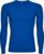 Kobalt Blauw thermisch sportshirt met raglanmouwen naadloos model Prime maat XS-S