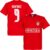 Kroatië Kramaric Team T-Shirt 2021-2022 – Rood – Kinderen – 128