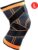 Livano Kniebrace – Sportbrace Knie – Knee Sleeves – Knee Sleeves Powerlifting – Compressie Knie Brace – Knee Wraps – Knee Support – Dames – Heren – Oranje – Maat L