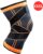 Livano Kniebrace – Sportbrace Knie – Knee Sleeves – Knee Sleeves Powerlifting – Compressie Knie Brace – Knee Wraps – Knee Support – Dames – Heren – Oranje – Maat XXXL