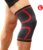 Livano Sportbrace Knie – Kniebrace – Knee Sleeves Powerlifting – Knee Support – Compressie Knie Brace – Knee Wraps – Dames – Heren – Rood – Maat L