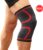 Livano Sportbrace Knie – Kniebrace – Knee Sleeves Powerlifting – Knee Support – Compressie Knie Brace – Knee Wraps – Dames – Heren – Rood – Maat XXXL