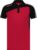 Masita | Polo Shirt Dames & Heren – Korte Mouw – Tennis Polo – Sportpolo – Mesh inzetten Optimale Vochtregulatie – Lichtgewicht – Forza Lijn – RED/BLACK – M