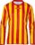 Masita | Sportshirt Barça Lange Mouw Dames & Heren Shirt Licht – Stevig – 100% Polyester – RED/YELLOW – S