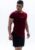 MEAUXGLIT Sportshirt Heren – Bestseller – Tshirts Heren – Almandine Rood Long Fit – Slim Fit – Gym – Fitness – Running – Padel – Outdoor – Indoor (Maat L)