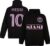 Miami Messi 10 Team Hoodie – Zwart – Kinderen – 152