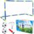 Mini voetbaldoelset voor kinderen, 1 doel, 1 bal en pomp, zelfopstellend, 120 x 62 x 46 cm