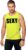 Neon geel sport shirt/ singlet Sexy heren L