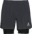 Odlo 2-In-1 Shorts Zeroweight Ceramicool Pro Heren Sportbroek – Black-Black – Maat S