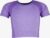 Osaga cropped meisjes sport T-shirt paars – Maat 122/128