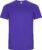 Paars unisex ECO sportshirt korte mouwen ‘Imola’ merk Roly maat 104 / 4