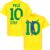 Pelé 10 Eterno Brazilië T-shirt – Geel – S