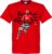 Pogba Script T-Shirt – Rood – XL