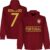 Portugal Ronaldo Team Hoodie – Bordeaux Rood – M