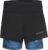 Re-Born Sport 2-laagse Short Dames – zwart met blauw -Maat XL