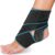 Relax Vital, Flexibele voetbandage – Zwart/blauw – Enkelbrace met klittenbandsluiting – Universeel – Enkel compressiebandage – Enkelsteun en enkelondersteuning