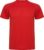 Rood kinder unisex sportshirt korte mouwen MonteCarlo merk Roly 16 jaar 164-176