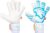 RWLK Picasso Pro Line White Blue Keepershandschoenen – Maat 10