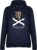 Schotland The Brave Dames Hooded Sweater – Navy – M