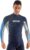 Seac RAA Long Evo rashguard met lange mouwen voor heren – UV zwem en snorkeltop – Blauw/wit – L