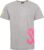 SEB Tee Grey – Neon Pink | T shirt heren – Grijs – Neon – Organisch katoen – T-shirt