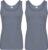 Set van 2x stuks Beeren heren hemd/singlet donker grijs 100% katoen – Heren ondergoed hemden, maat: XL