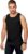 Set van 2x stuks zwart sport singlet voor heren – Tanktop hemd – Herenkleding – Mouwloze t-shirts, maat: XL (42/54) XL (42/54)