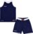 Spalding Double Face Reversible Basketbalset Kinderen – Marine / Wit | Maat: 152