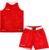 Spalding Double Face Reversible Basketbalset Kinderen – Rood / Wit | Maat: 140