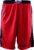 Spalding Essential reversible short – Sportbroek – Volwassenen – Rood Combi – Unisex – XL