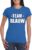 Sportdag team blauw shirt dames L