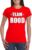 Sportdag team rood shirt dames L